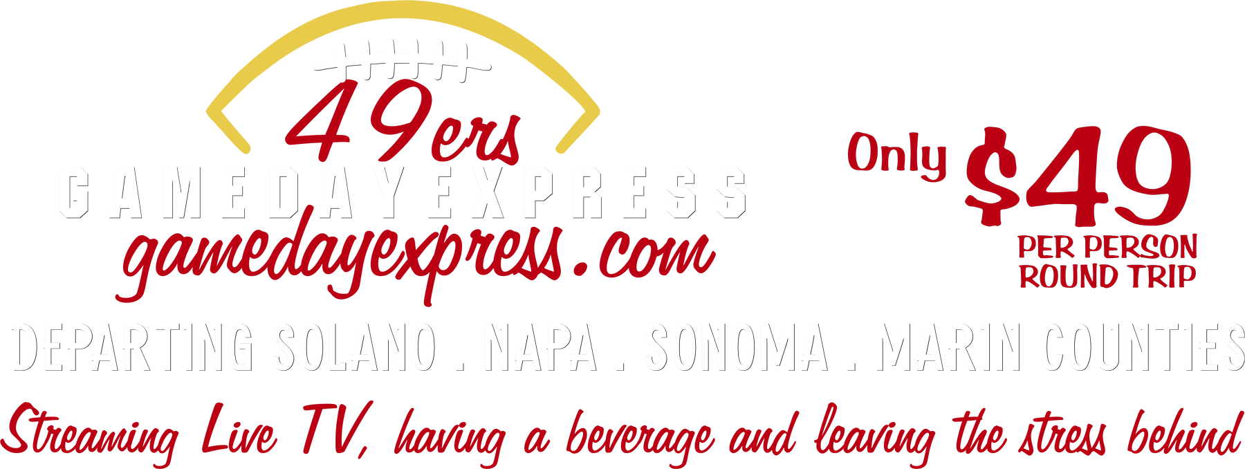 49ers Bus : Luxury Game Day Transportation from the North Bay