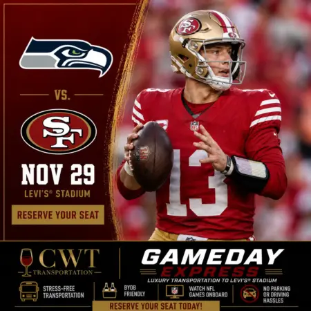 Nov 29, 2026 vs Seahawks: $49 + gratuity and fees